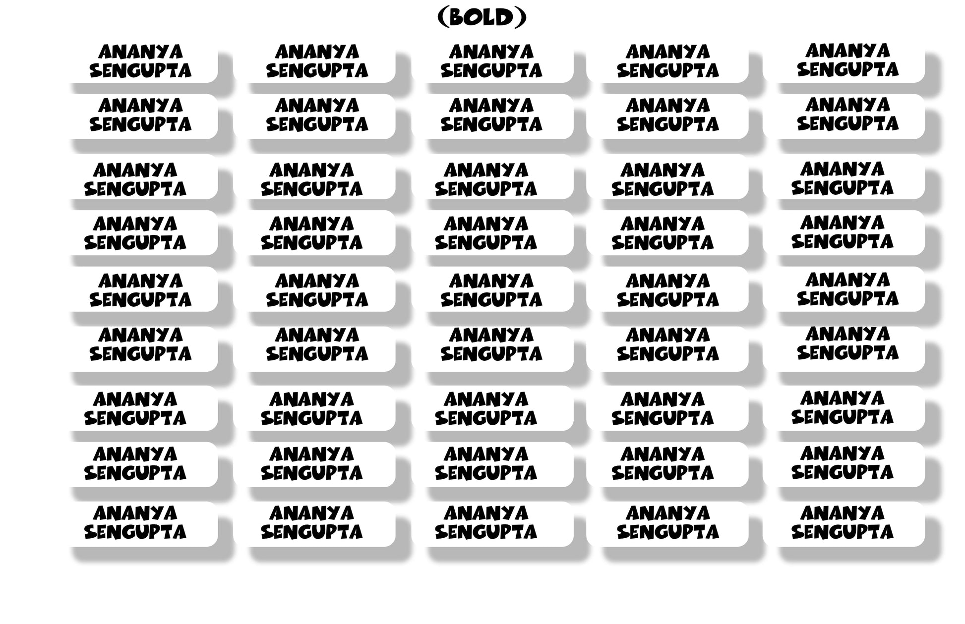 Iron On Labels