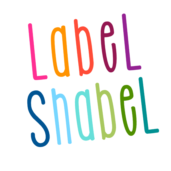 colourful label shabel logo
