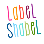 colourful label shabel logo
