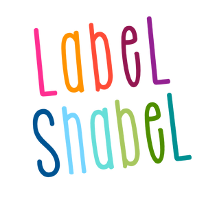 colourful label shabel logo
