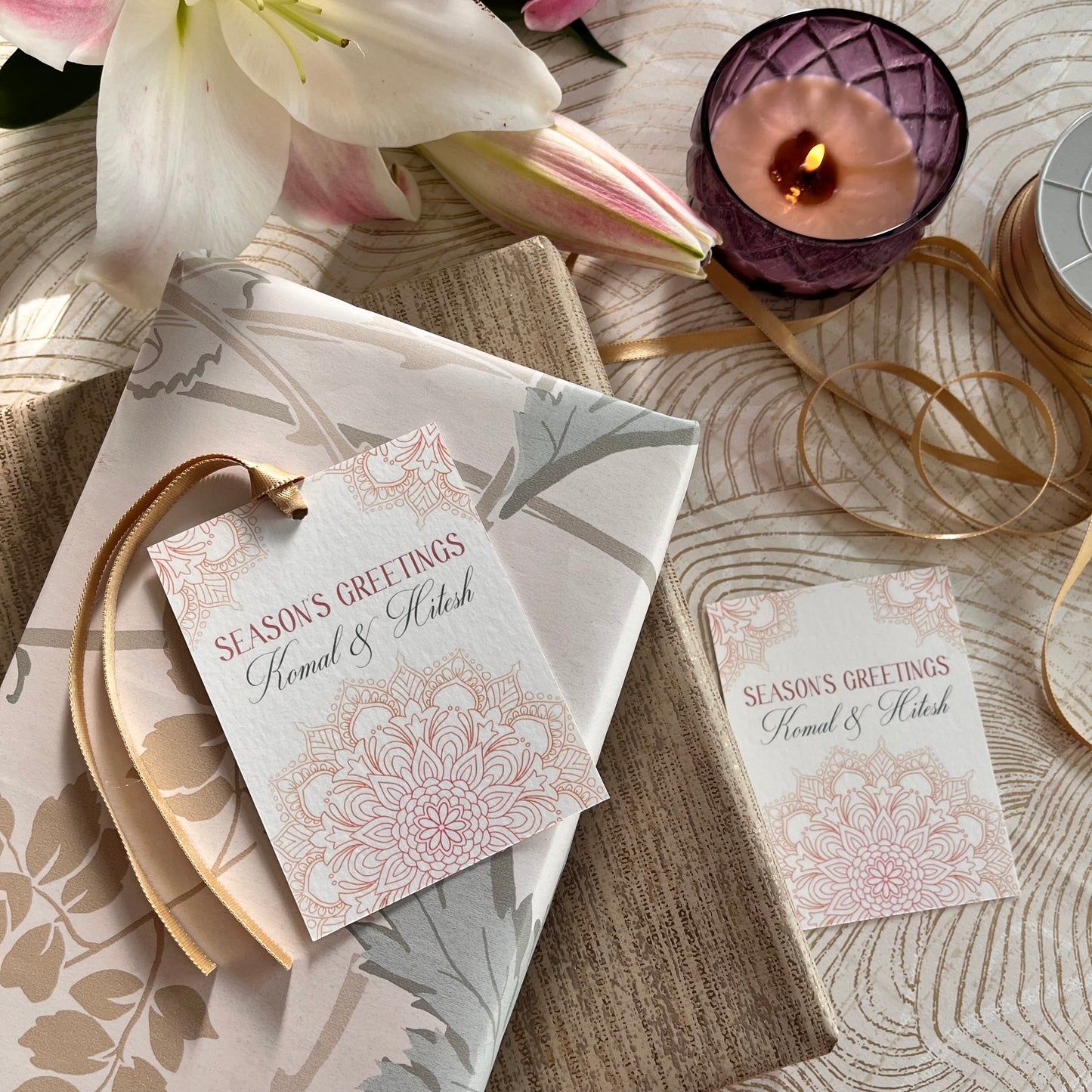 Ribbon Tags - Mandala