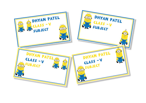 Book Labels - Minions