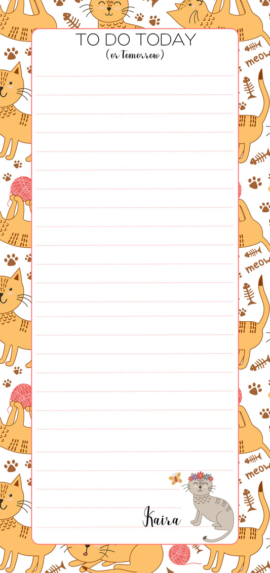 List Pad - Kitty Kat