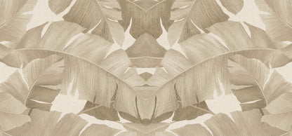 front design image of palm leaves in beige tones as used on a gift envelope