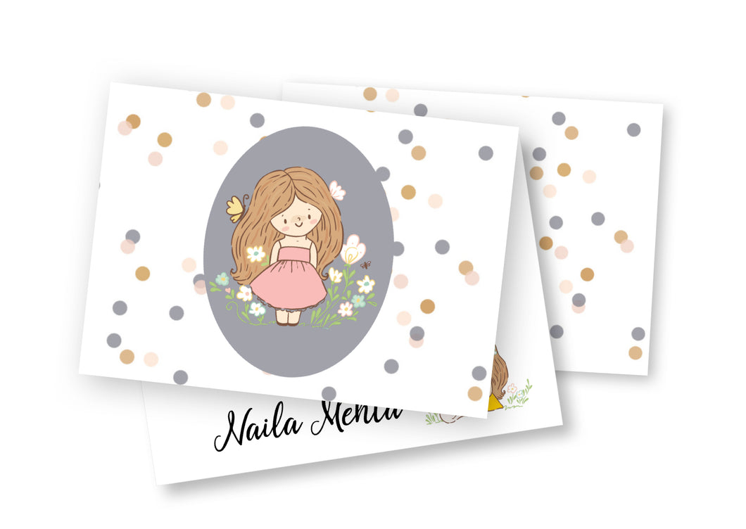 Personalised Folded Card - Pretty Cute