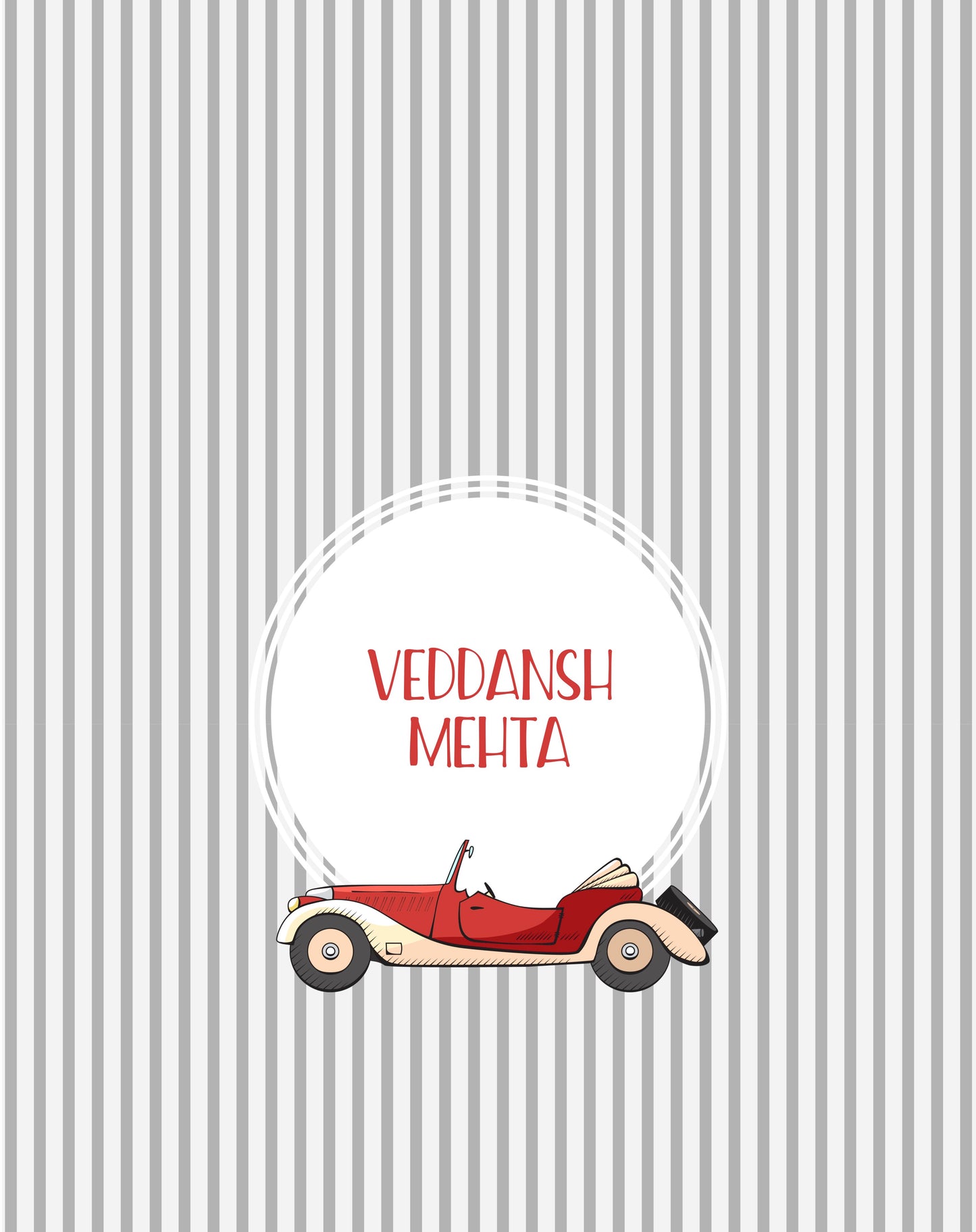Clip Board - Retro Car