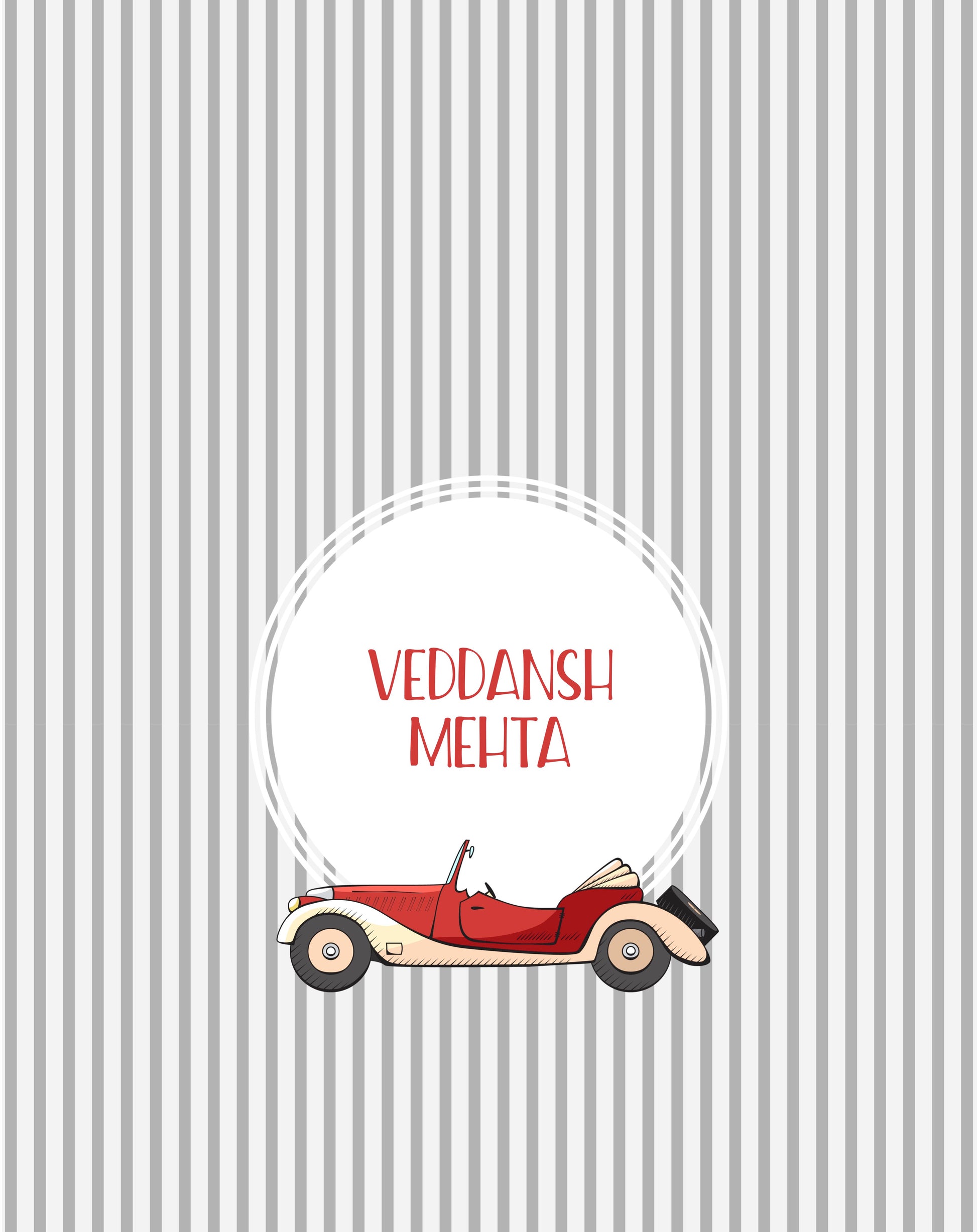 Clip Board - Retro Car