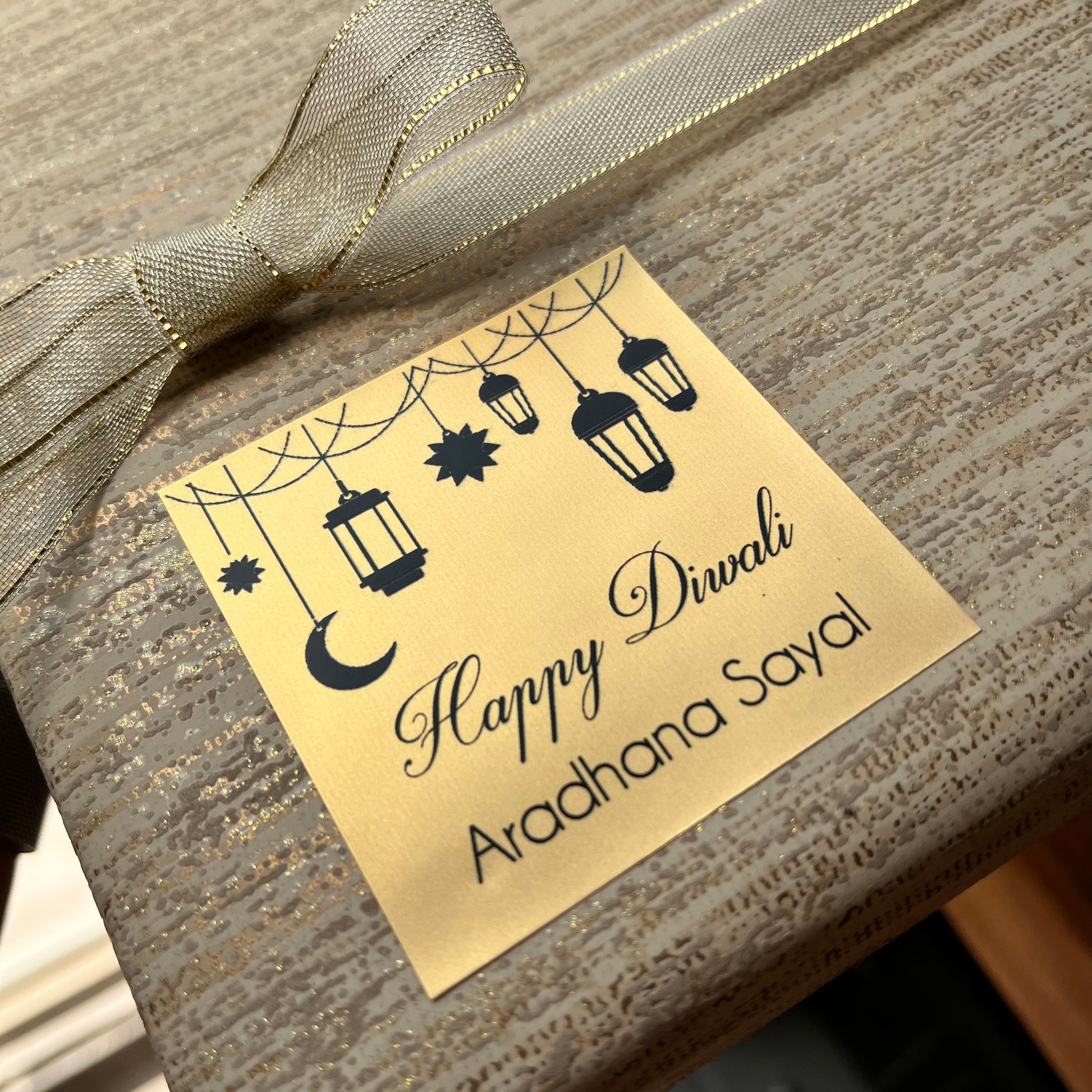 diwali gift label 