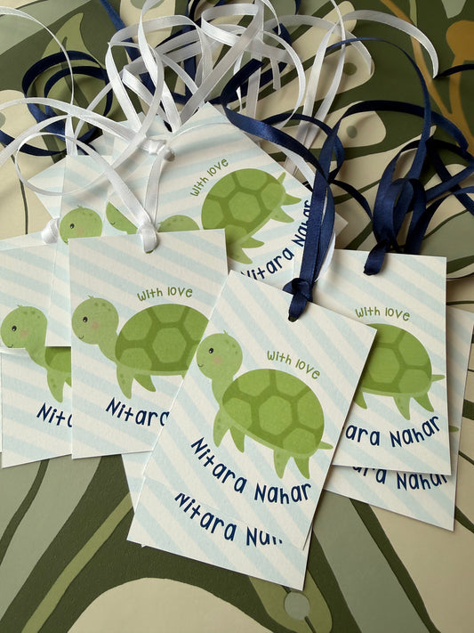 Ribbon Tags - Turtle