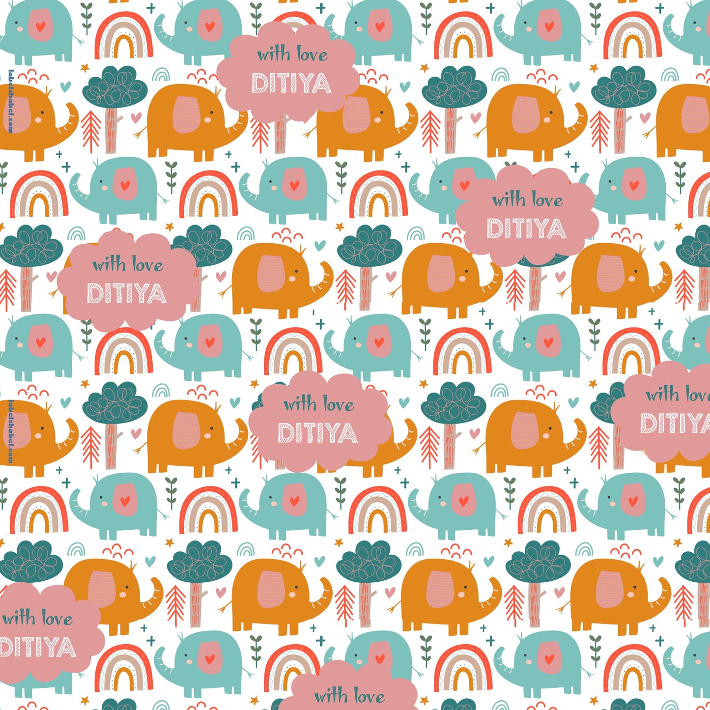 Personalised Wrapping Paper - Ellie