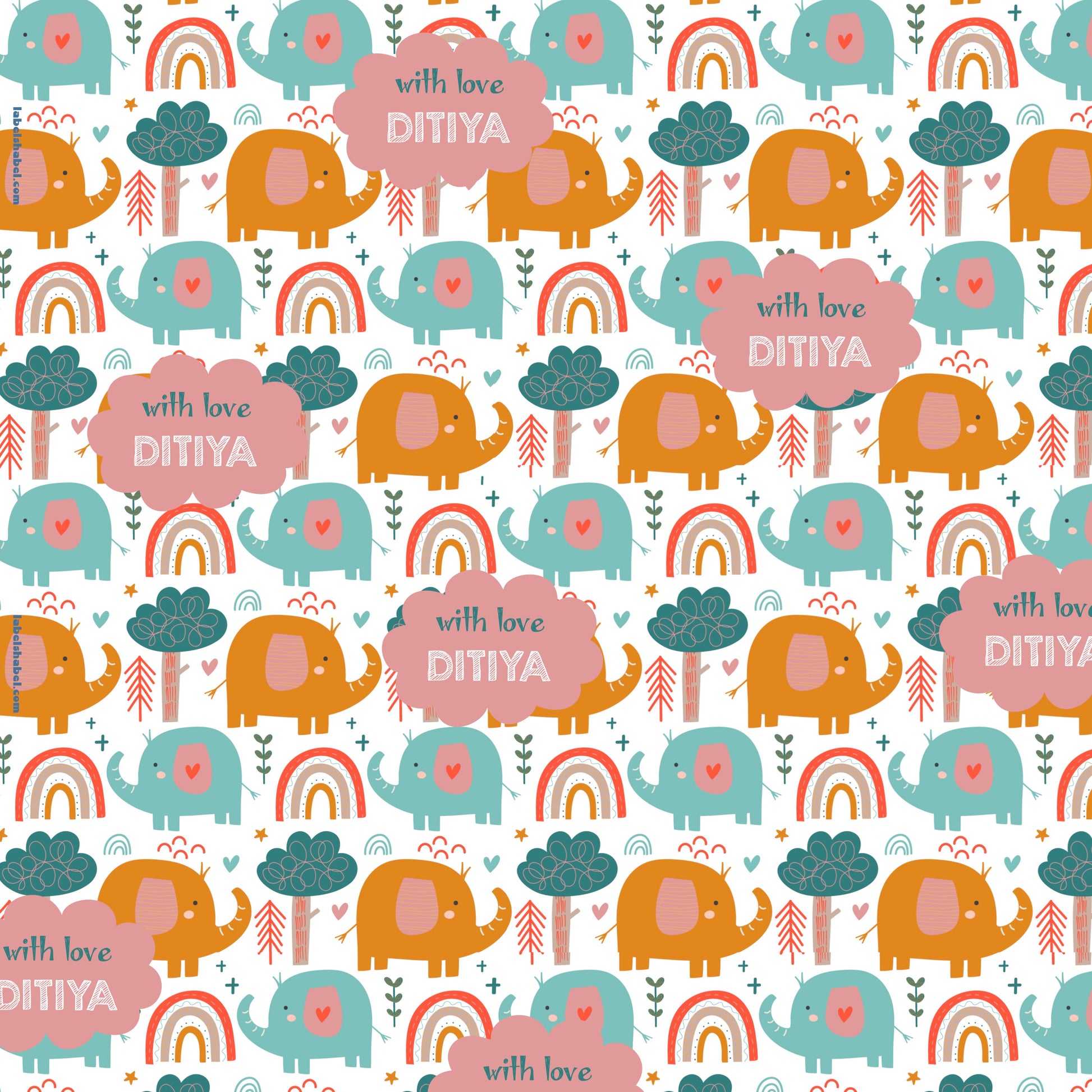 Personalised Wrapping Paper - Ellie