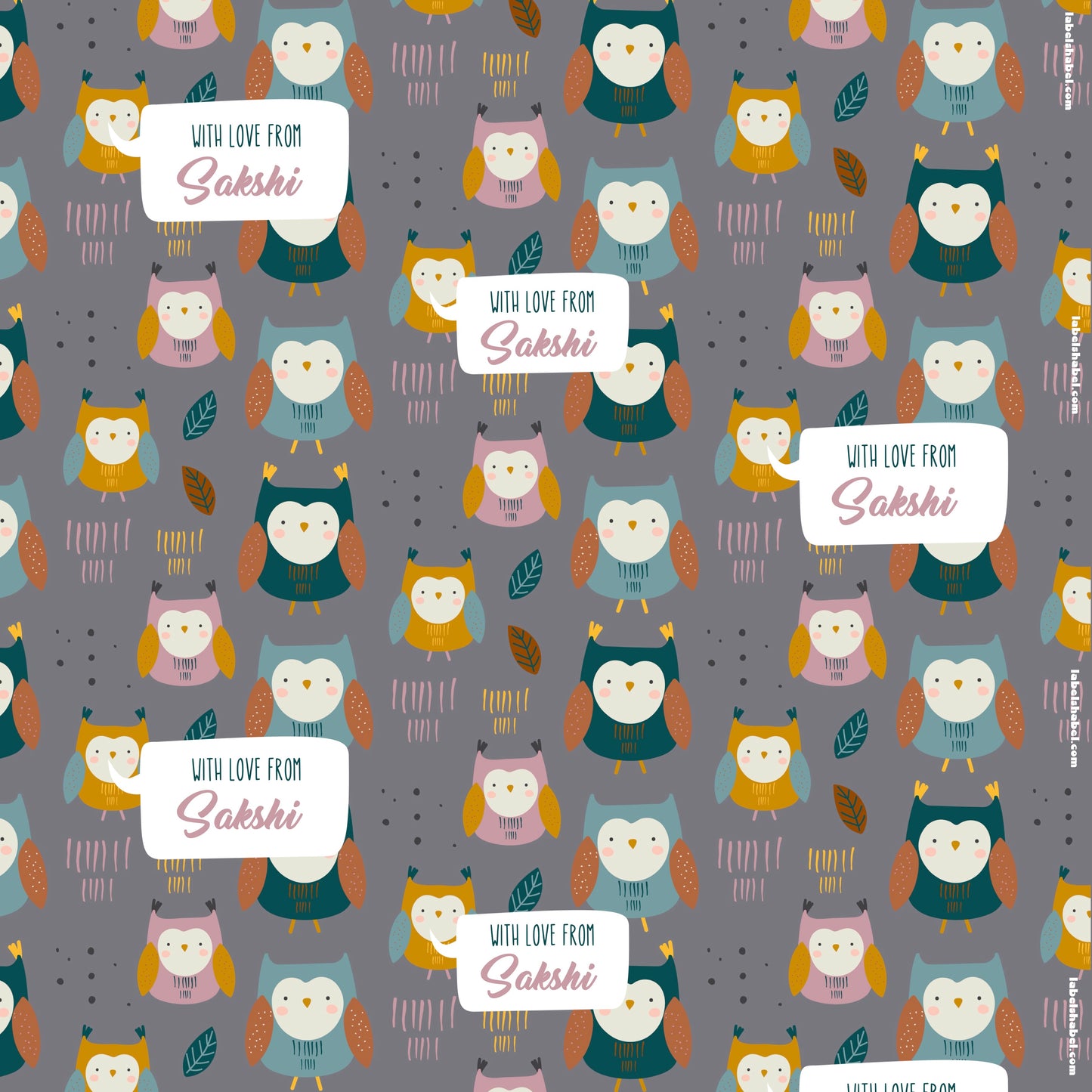 Personalised Wrapping Paper - It's A Hoot
