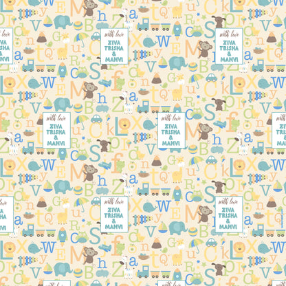 Personalised Wrapping Paper - ABC