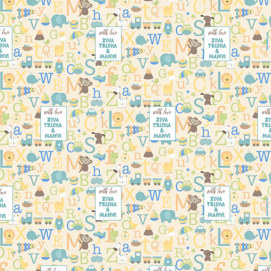 Personalised Wrapping Paper - ABC