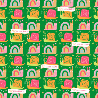 Personalised Wrapping Paper - Snail Trail