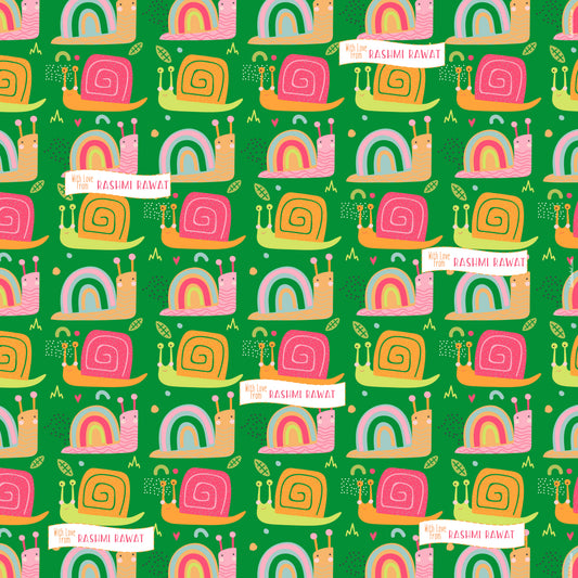 Personalised Wrapping Paper - Snail Trail