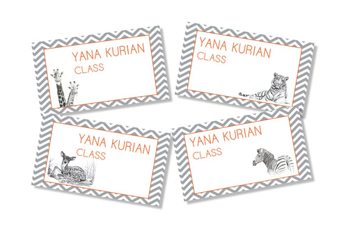 Book Labels - Animal Art