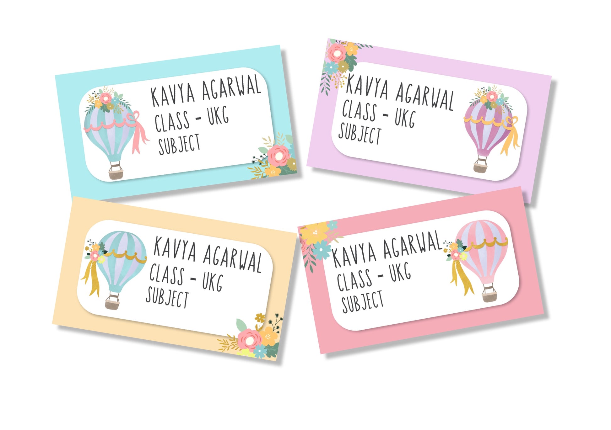 Personalised School Book Labels - Dreamscape