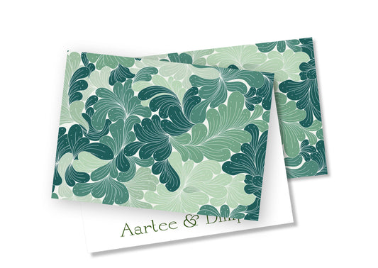 Personalised Folded Card - Fern