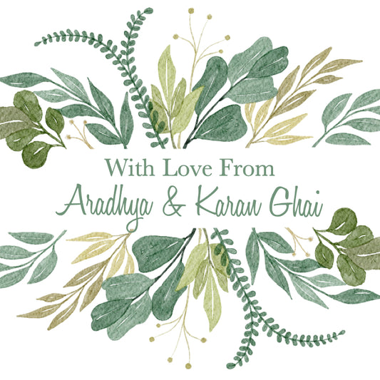 Gift Label - Foilage