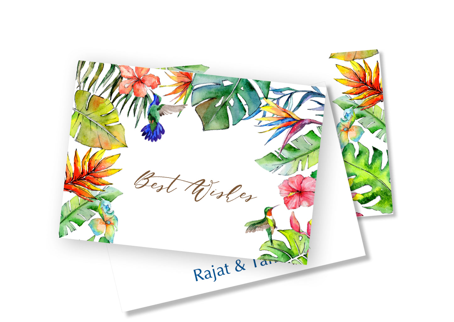 Personalised Folded Card - Forest Flame