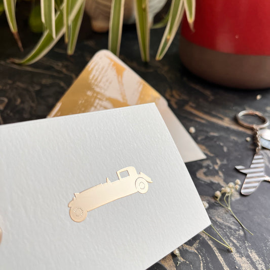 Vintage Love - Personalised Fold Card