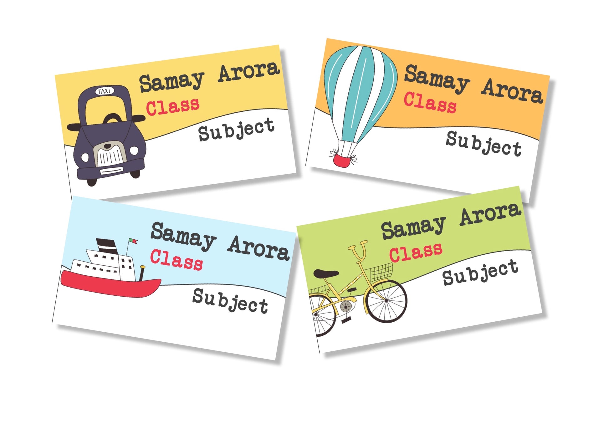 Personalised School Book Labels - Moving On