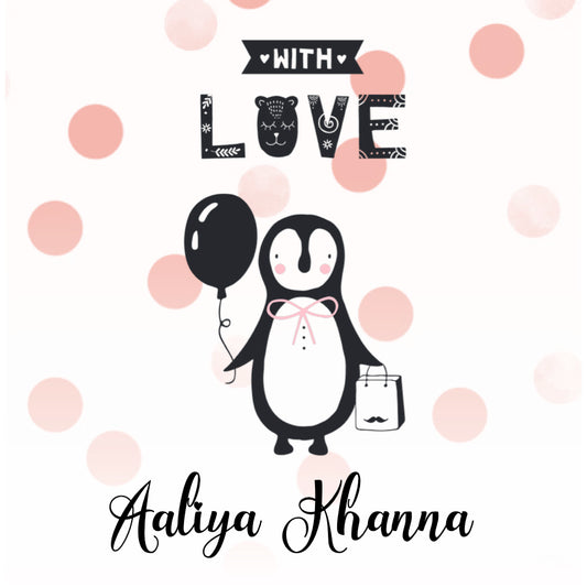 Gift Label - Polka Penguin