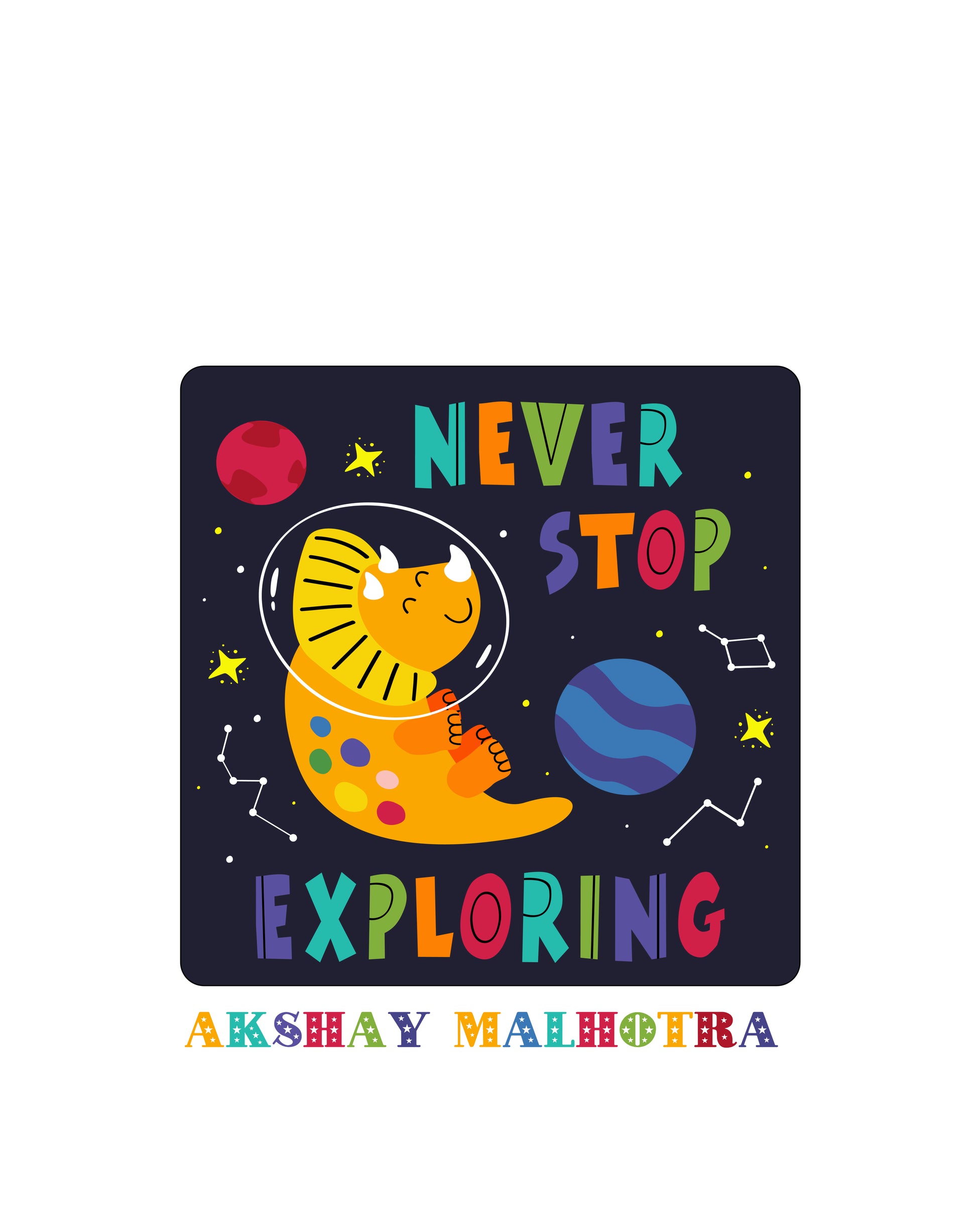 Clip Board - Dinos in Space