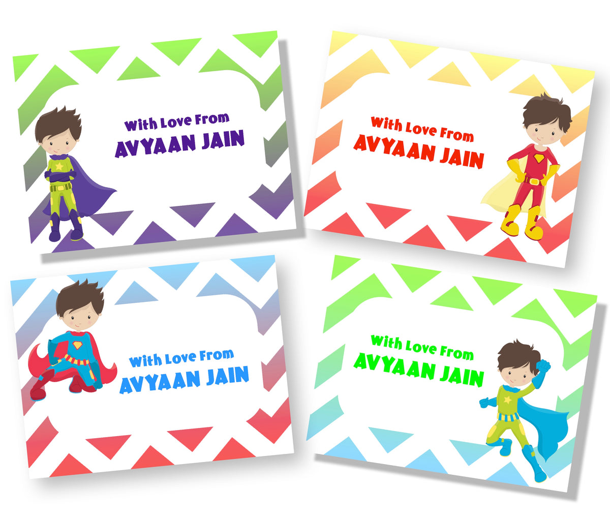 Gift Cards - Superhero Boys