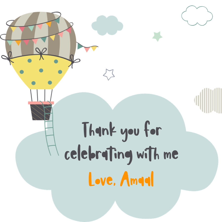 Thank You Label - Up in the Air