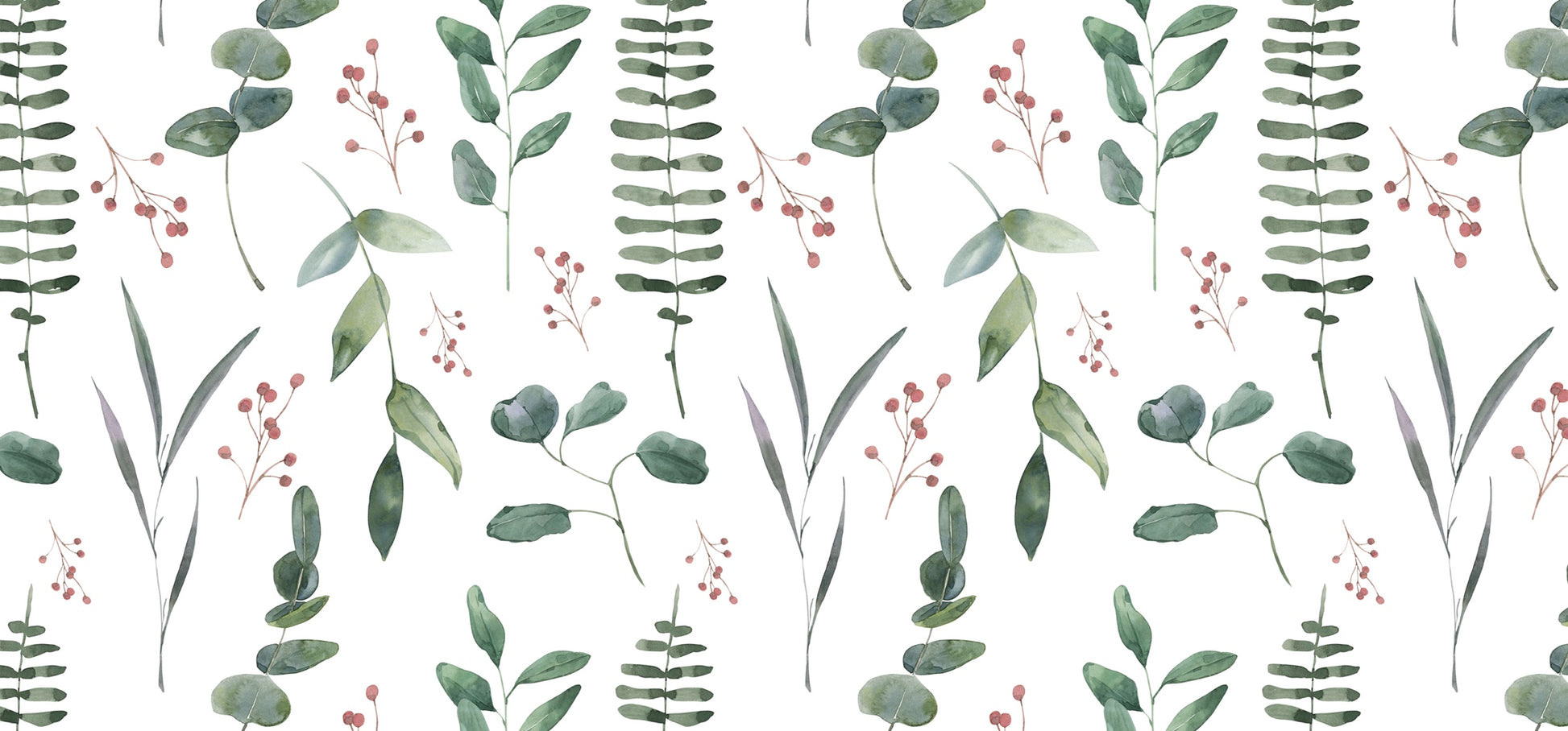 money envelope front design with different green leaves on a white background