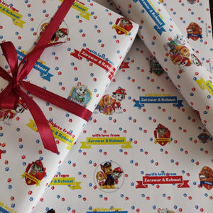 Personalised Wrapping Paper - Paw Patrol