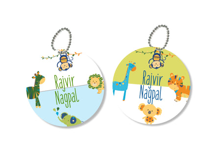 Bag Tags - Animal Safari Boys