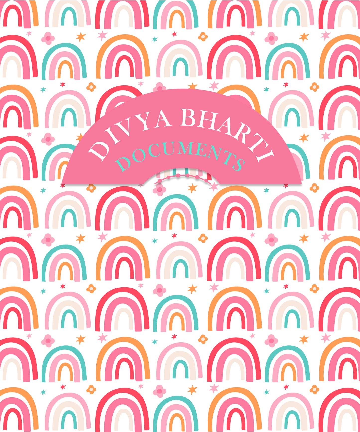 Personalised Folders - Rainbow
