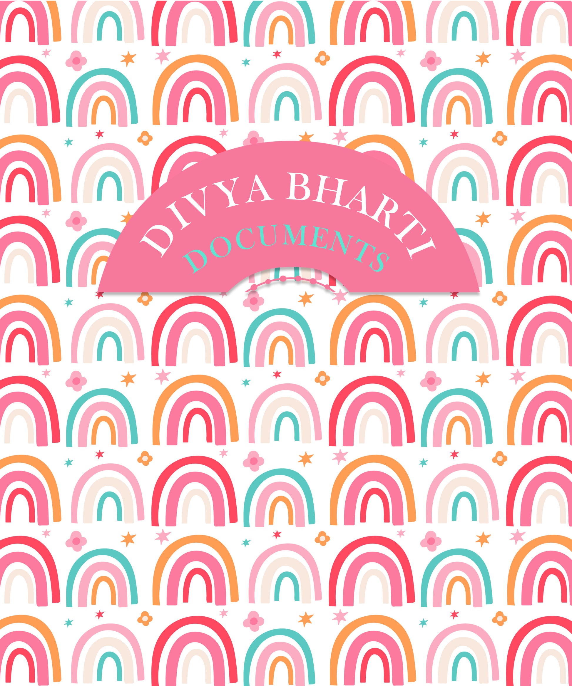 Personalised Folders - Rainbow