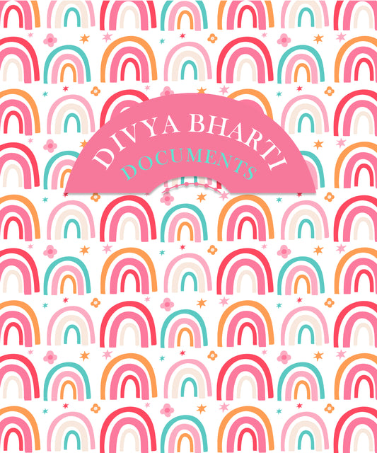 Personalised Folders - Rainbow