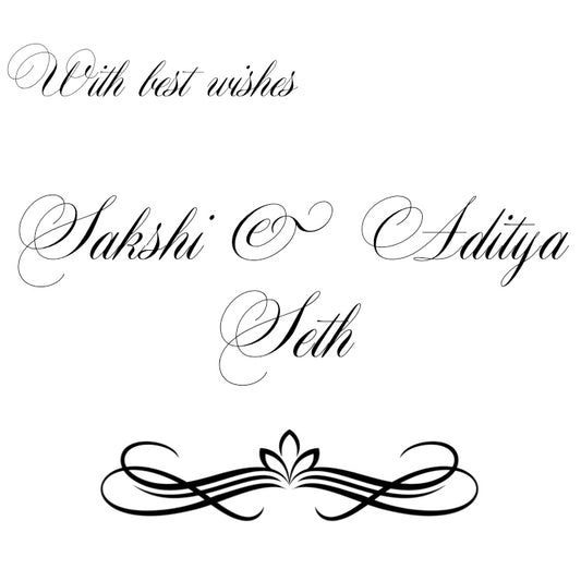 elegant font louts element swirl in gift label design