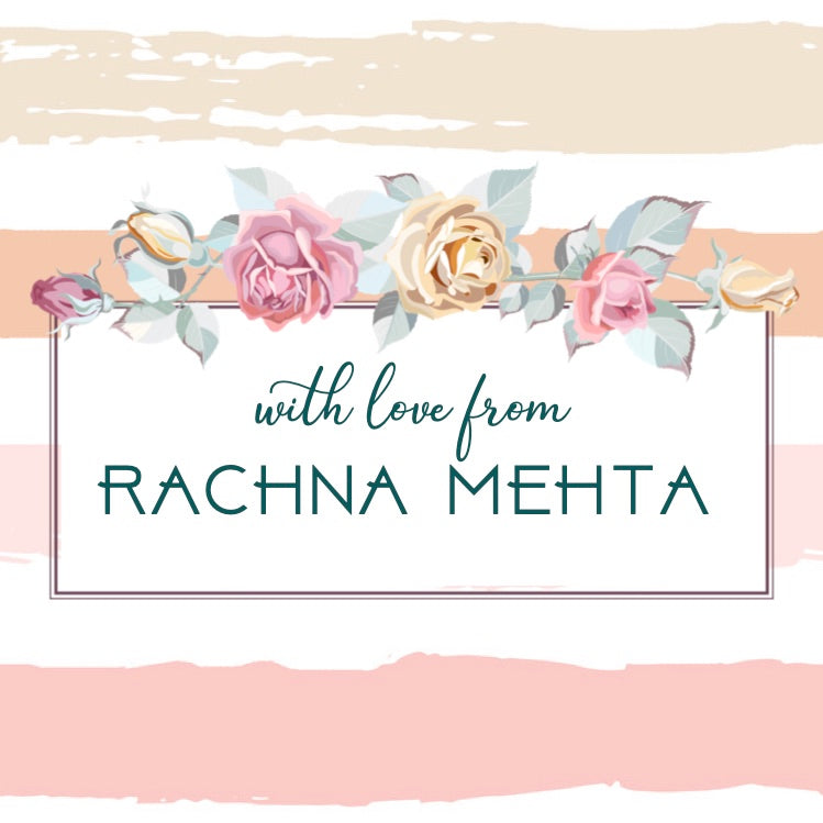 Gift Label - Roses Striped
