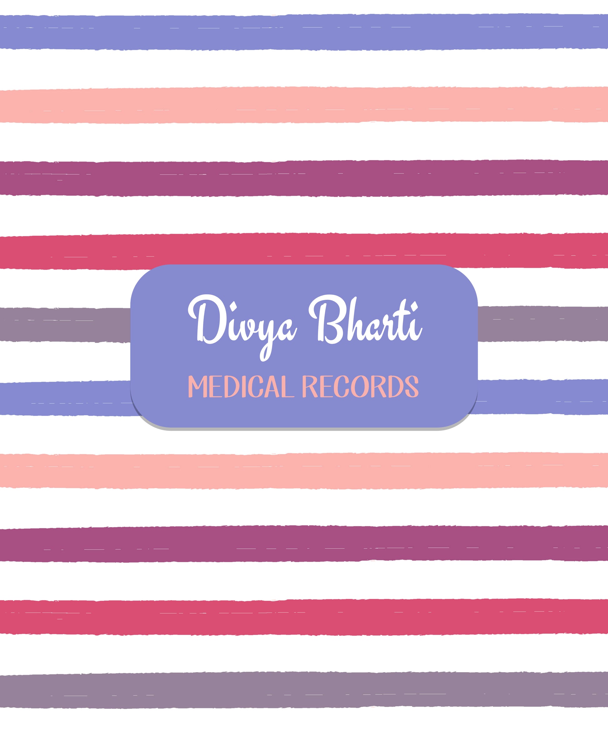 Personalised Folders - Candy Stripe