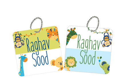 Bag Tags - Animal Safari Boys