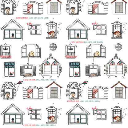 Personalised Wrapping Paper - At Home