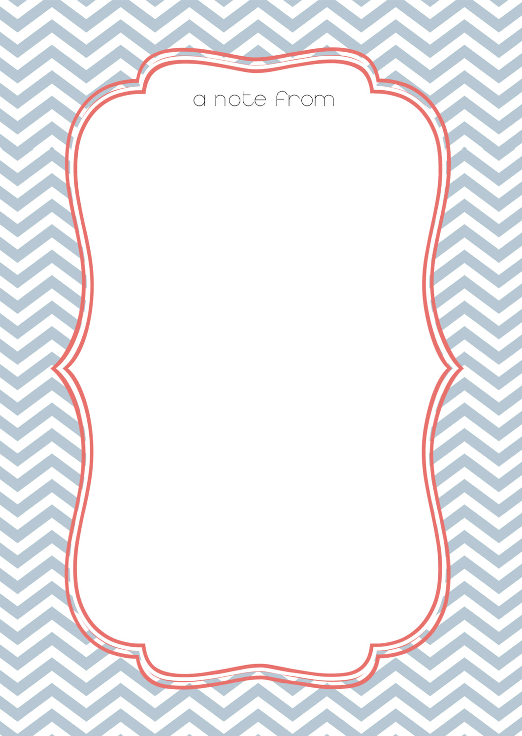 personalised blue trellis design A5 note pad