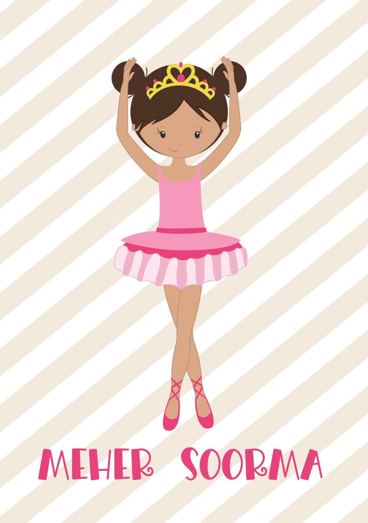 Personalised Note Book - Ballerina