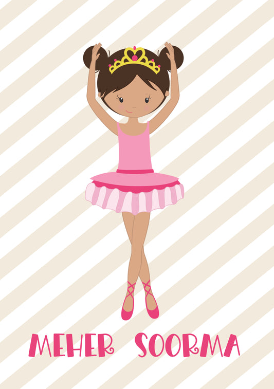 Personalised Note Book - Ballerina