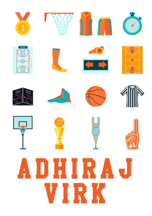 Personalised Note Book - Basketball