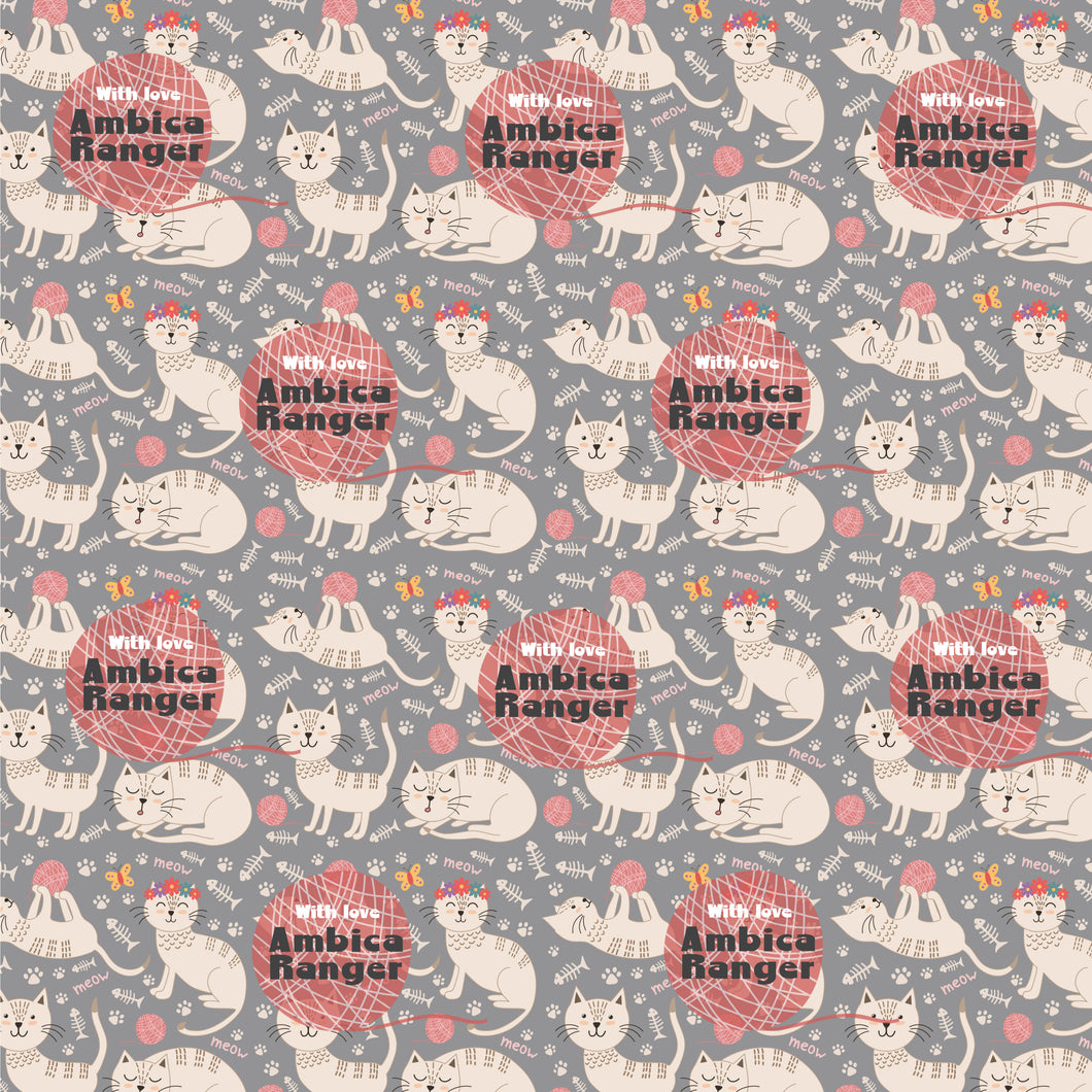 Personalised Wrapping Paper - Cat Tales