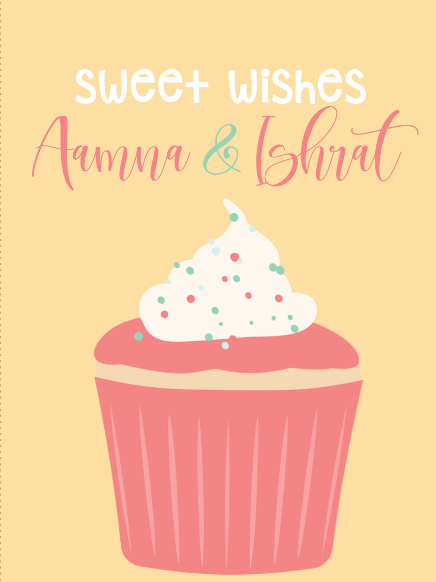 Ribbon Tags - Cupcake