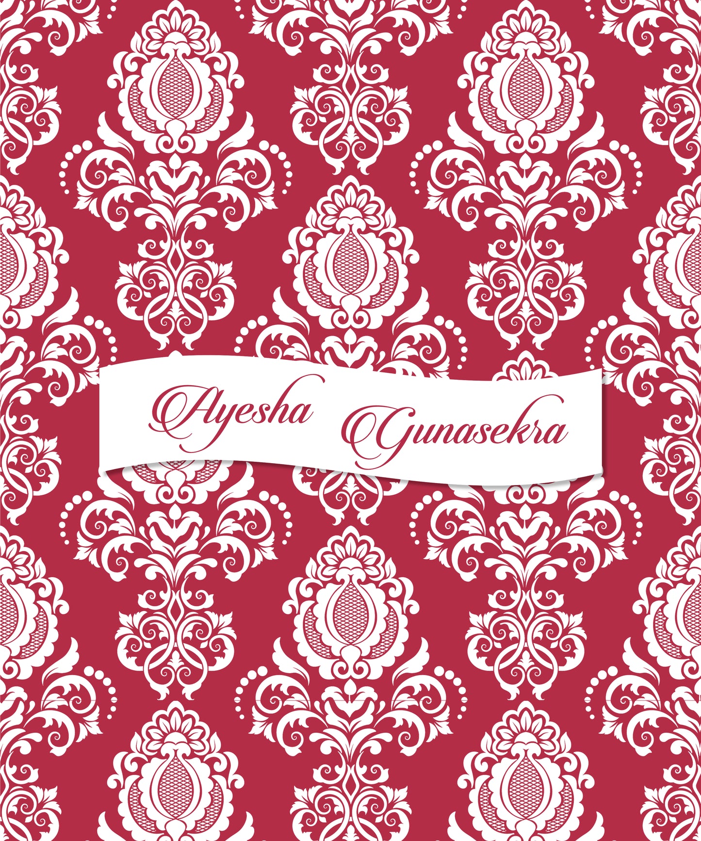 Personalised Folders - Damask
