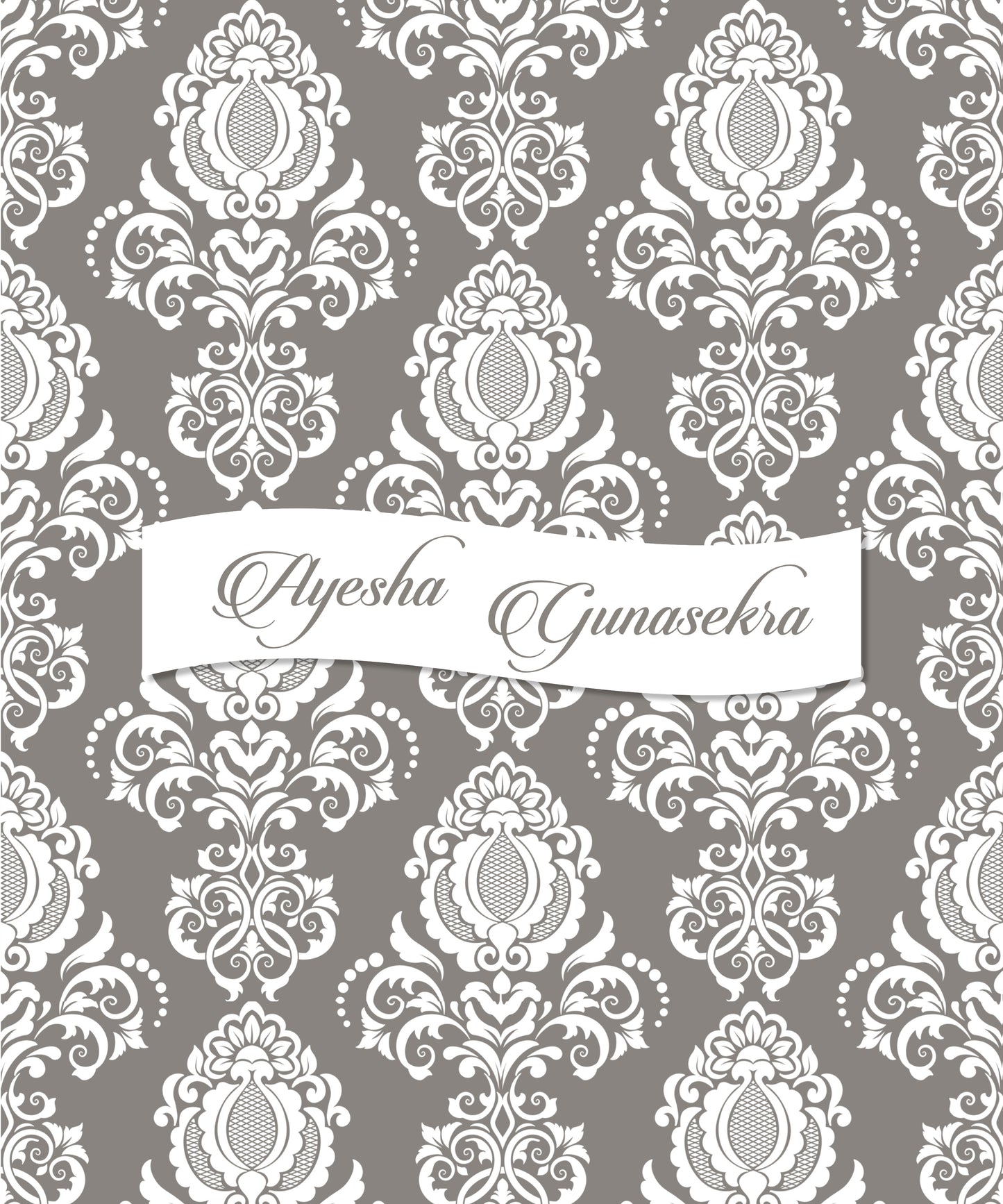 Personalised Folders - Damask